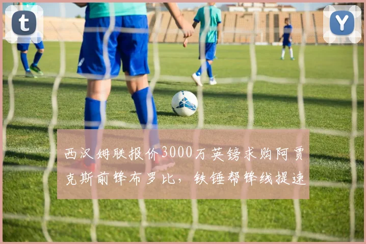 西汉姆联报价3000万英镑求购阿贾克斯前锋布罗比，铁锤帮锋线提速有望？